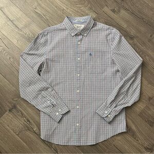 Penguin Heritage Slim Fit Gingham Long Sleeve Button Down Shirt Size Large